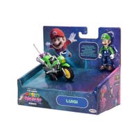 Super Mario Movie Luigi med motorcykel 2,5 tum