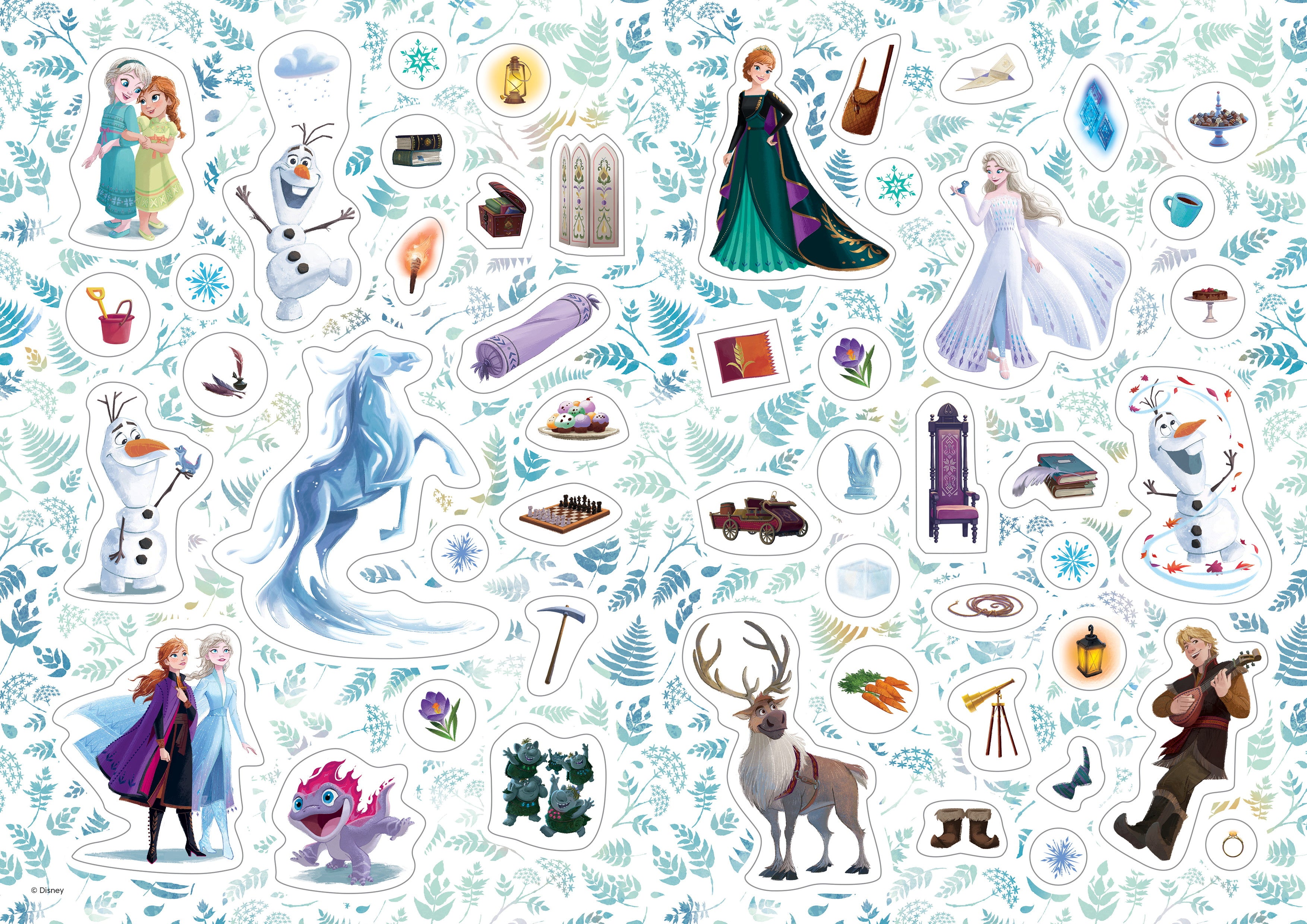 Målarbok Disney Frost med klistermärken