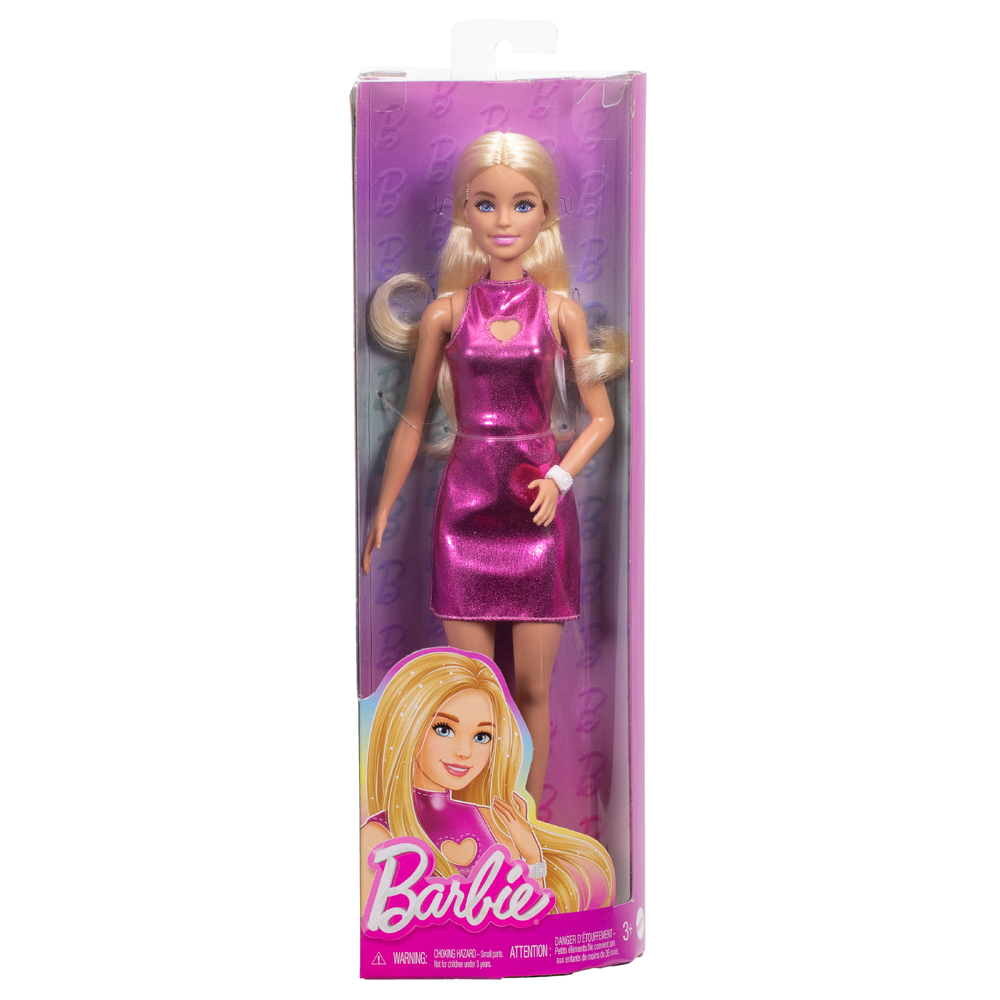 Barbie Fashionistas - Metallicrosa Miniklänning