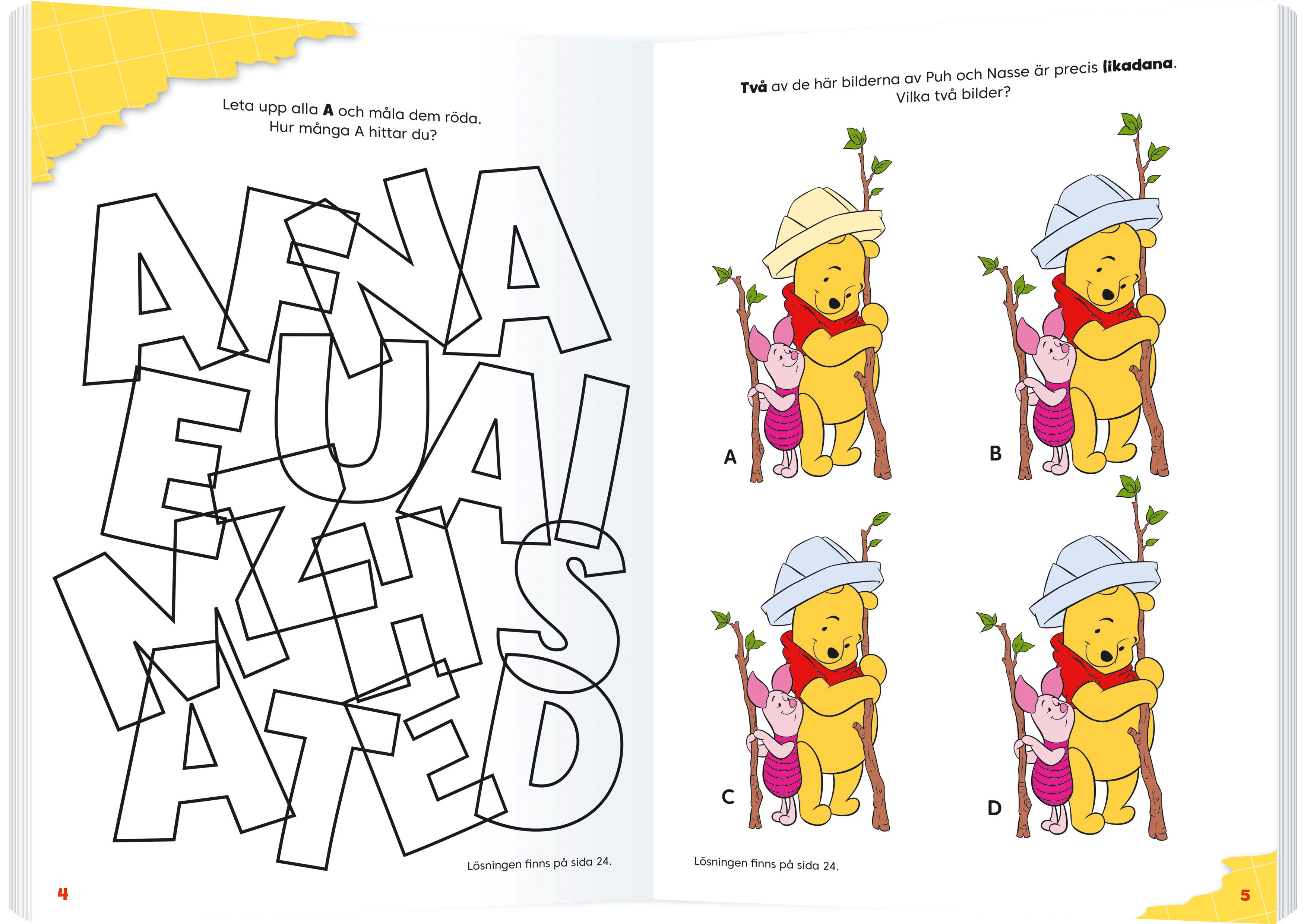 Nalle Puh Pyssla Med Bokstäver