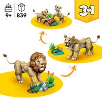 LEGO® Creator 3-i-1 Vilda djur: Majestätiskt lejon Leksak 31386