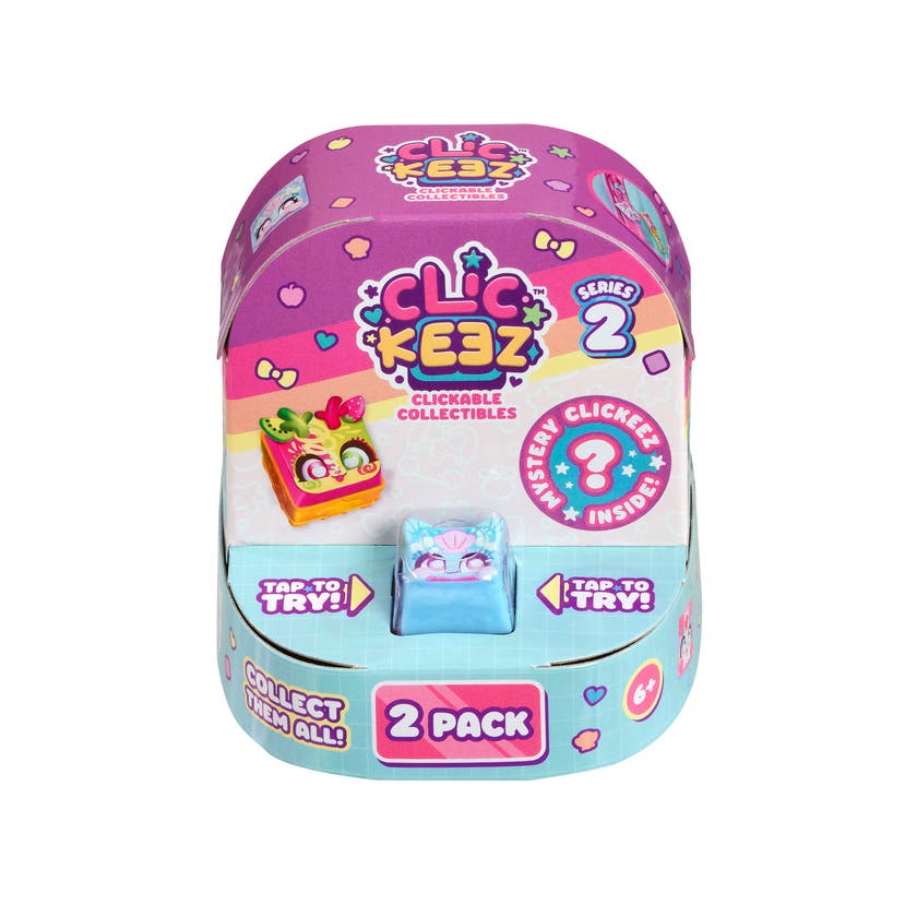 Clickeez Twin Pack Series 2 – fidgetleksak med nyckelring