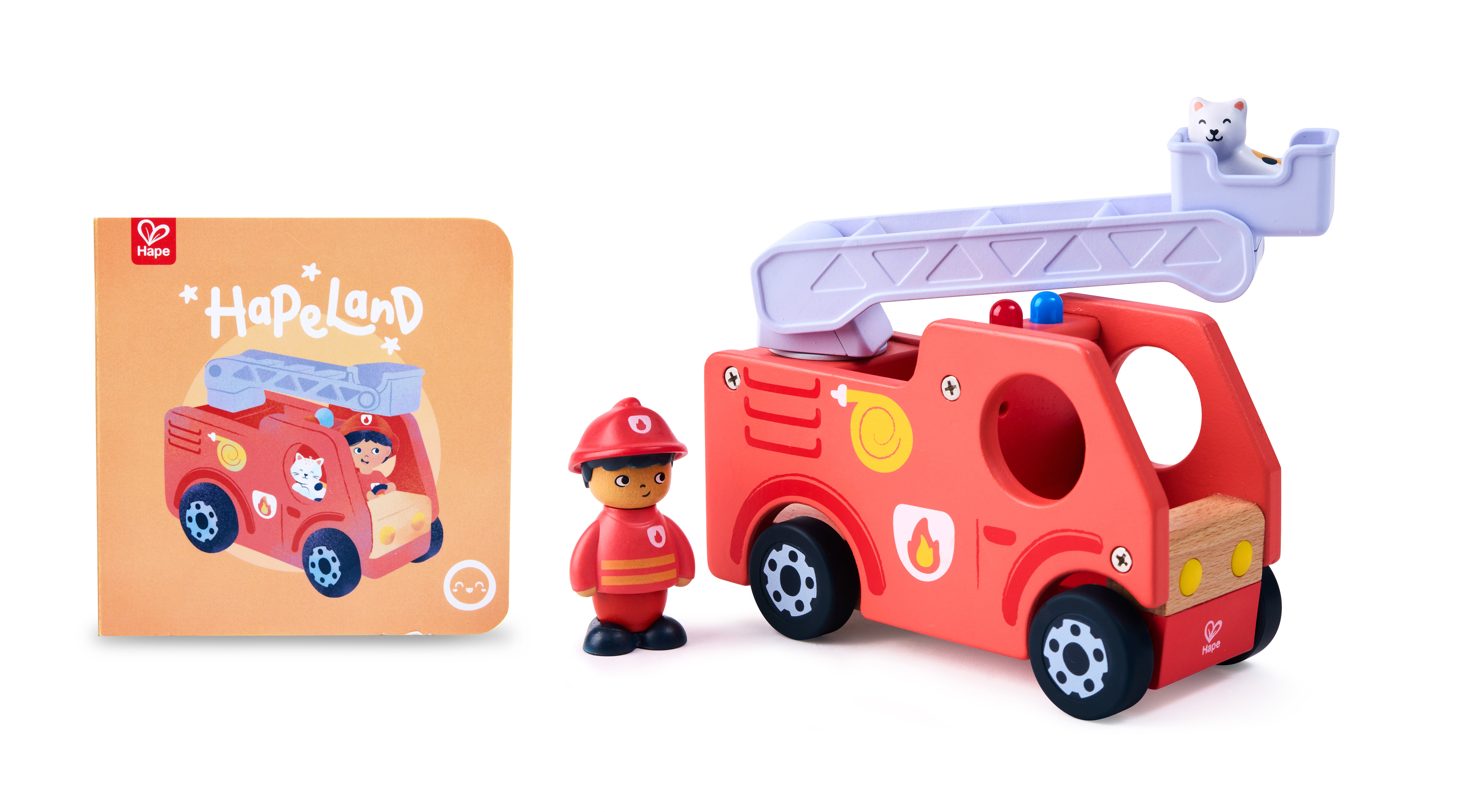 Hape Hapeland The Roaring Fire Truck With Sound