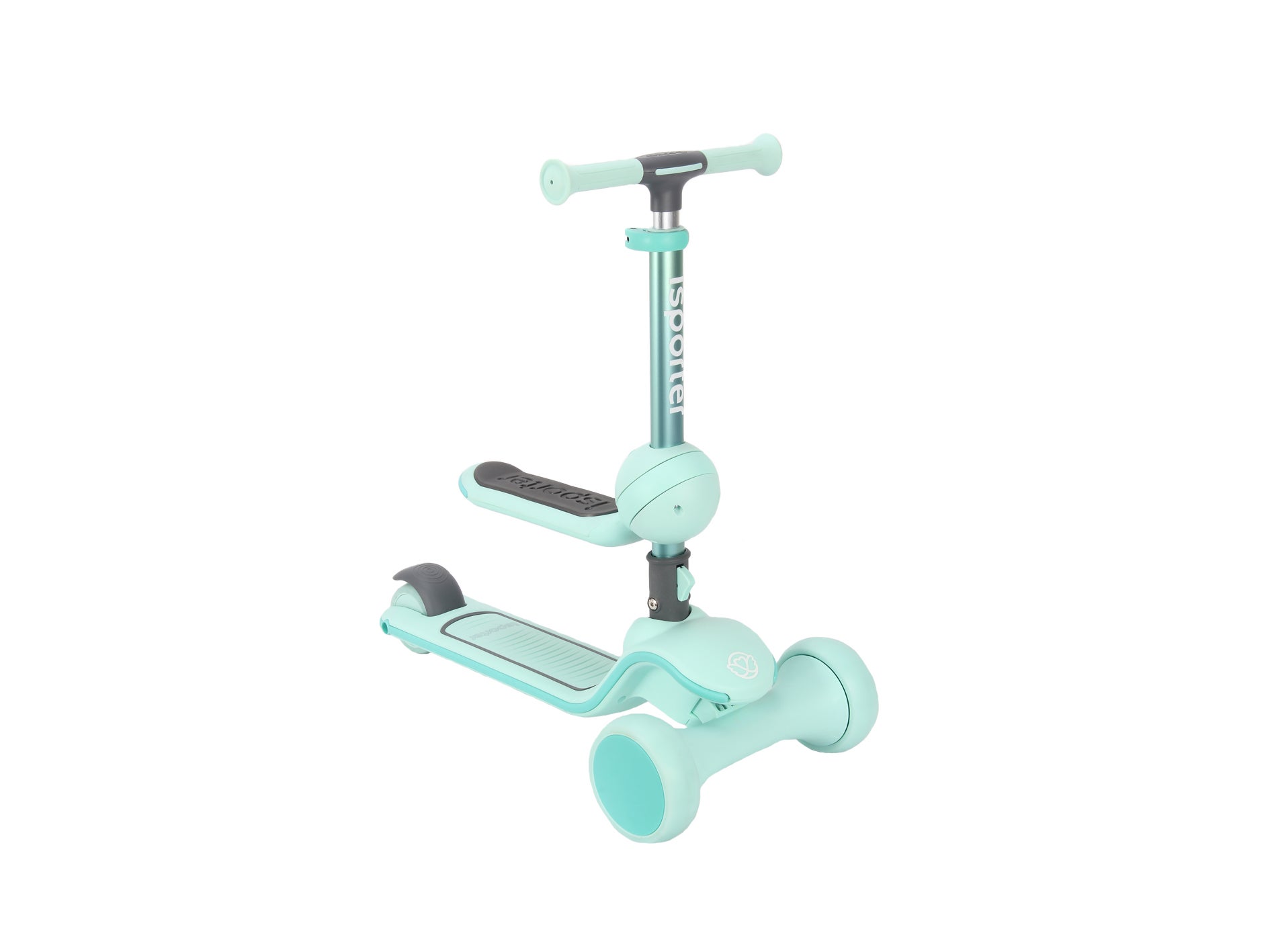 Skills - Scooter med sittdel grön