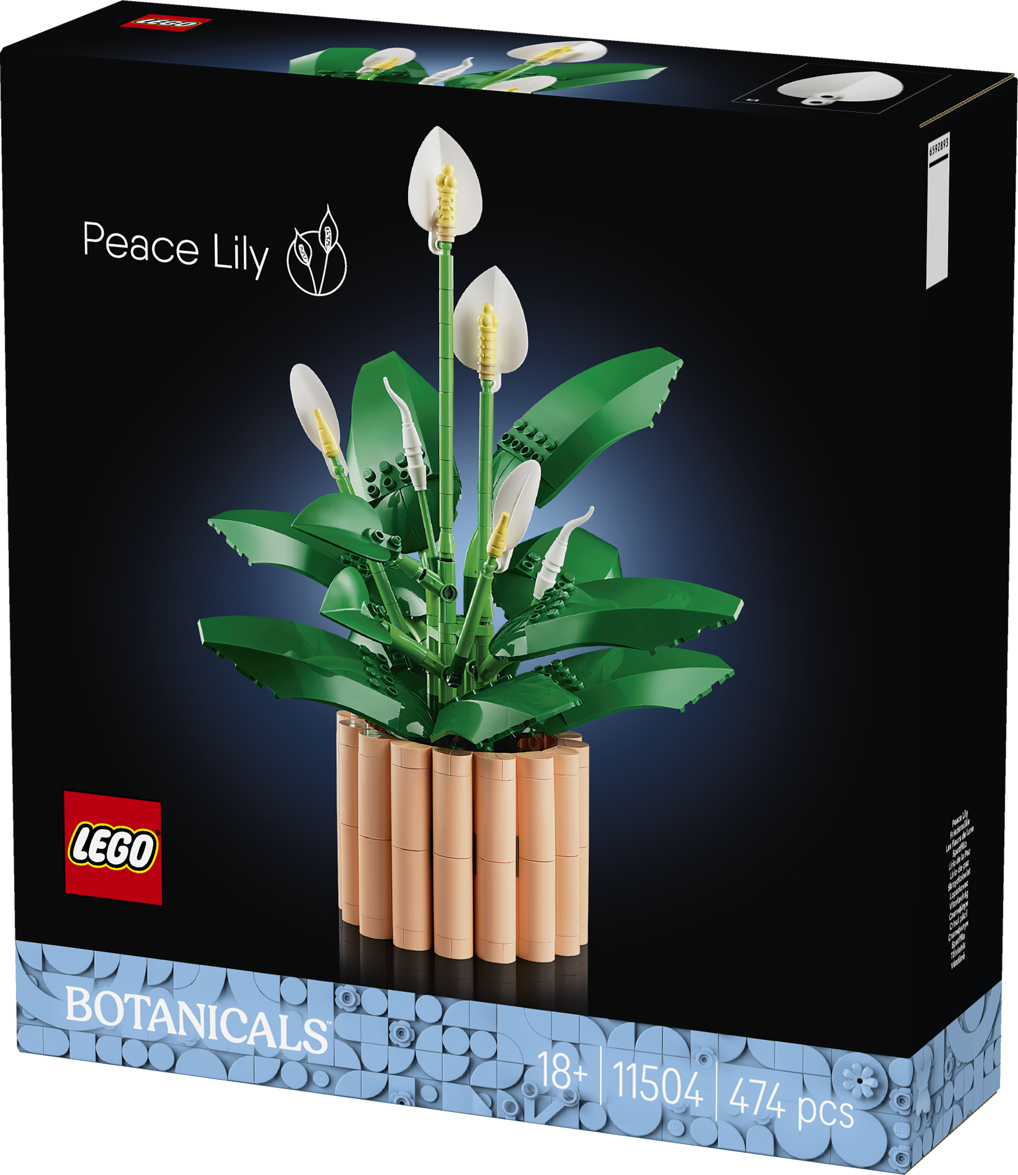 LEGO® Botanicals Fredslilja Blomsterprydnad 11504