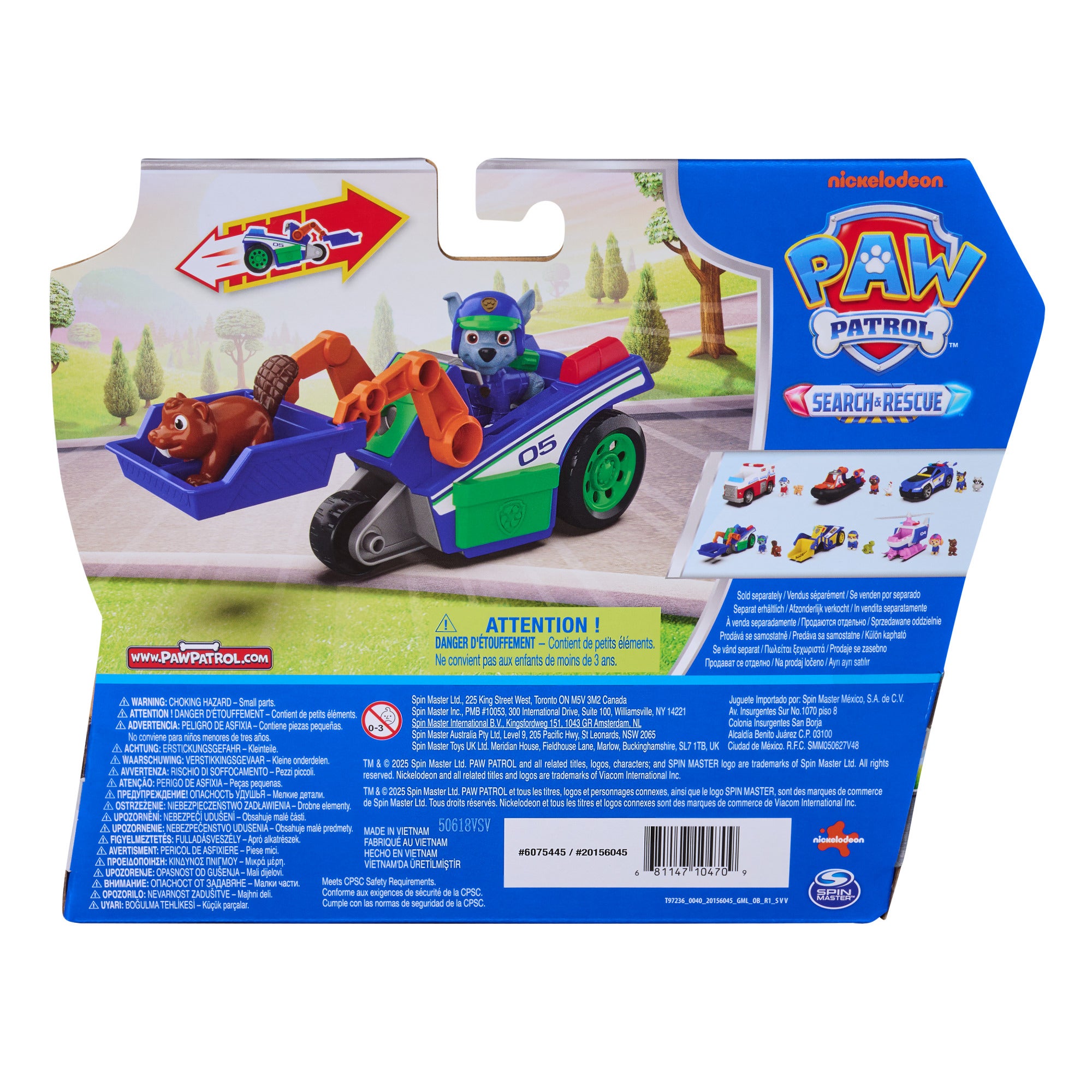Paw Patrol Rockys Rescue Recycler med figur och ekorre