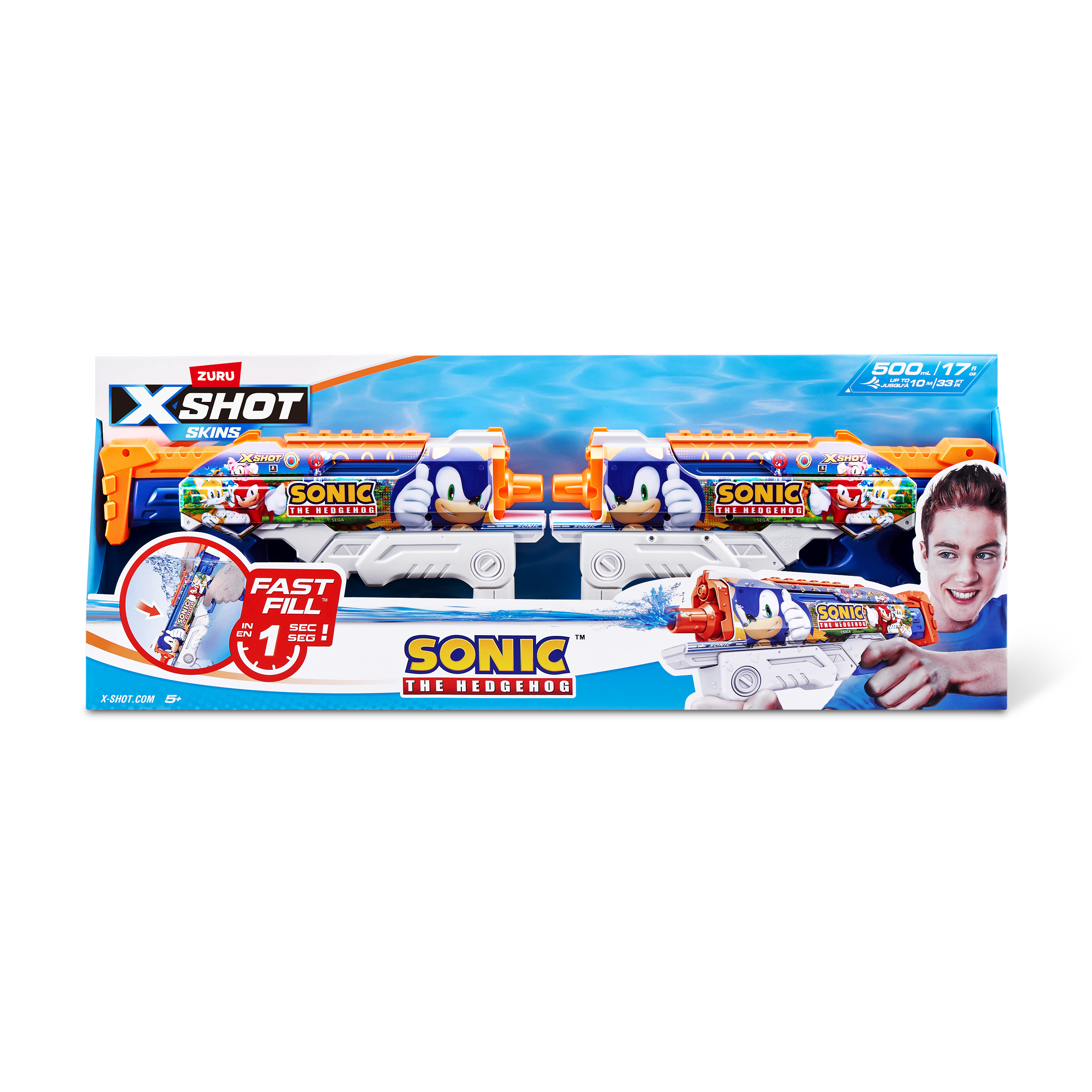 XSHOT Water FAST FILL SKINS Sonic 2-pack