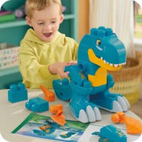 MEGA BLOKS Build & Chomp Dinosaurie med rullande hjul