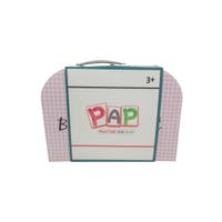 PAP, Blommig Teservis För 4 med Bricka, Metall