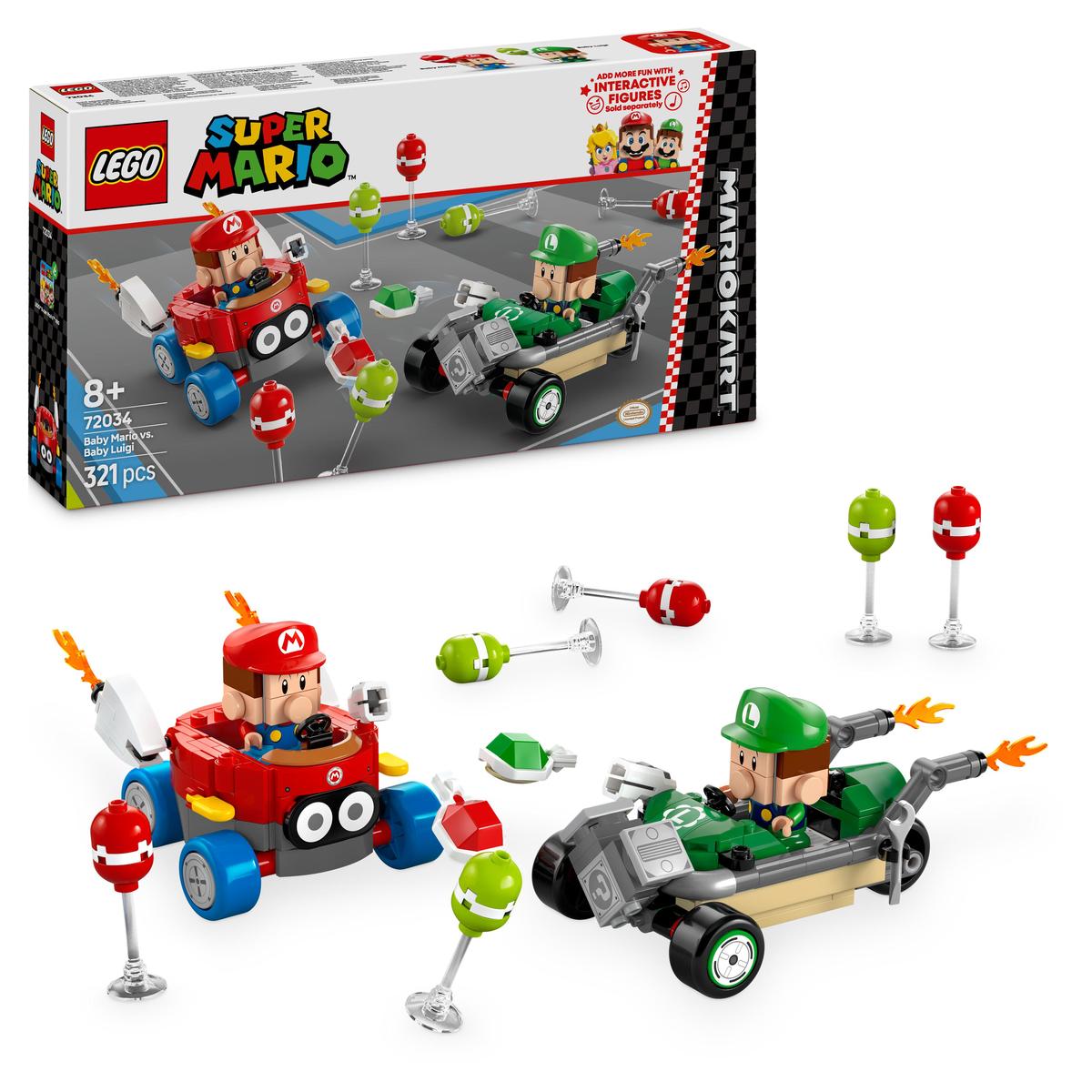 LEGO Super Mario 72034, Mario Kart™ – Baby Mario mot Baby Luigi
