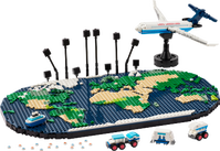 Reseminnen LEGO® Reseminnen Bygg- och lekset med världskarta 41838