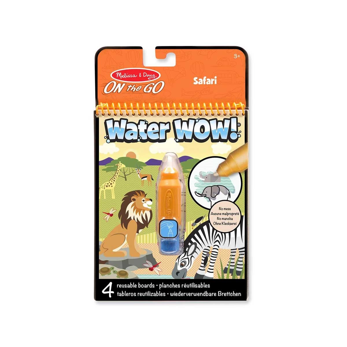 Water WOW Safari målarbok 