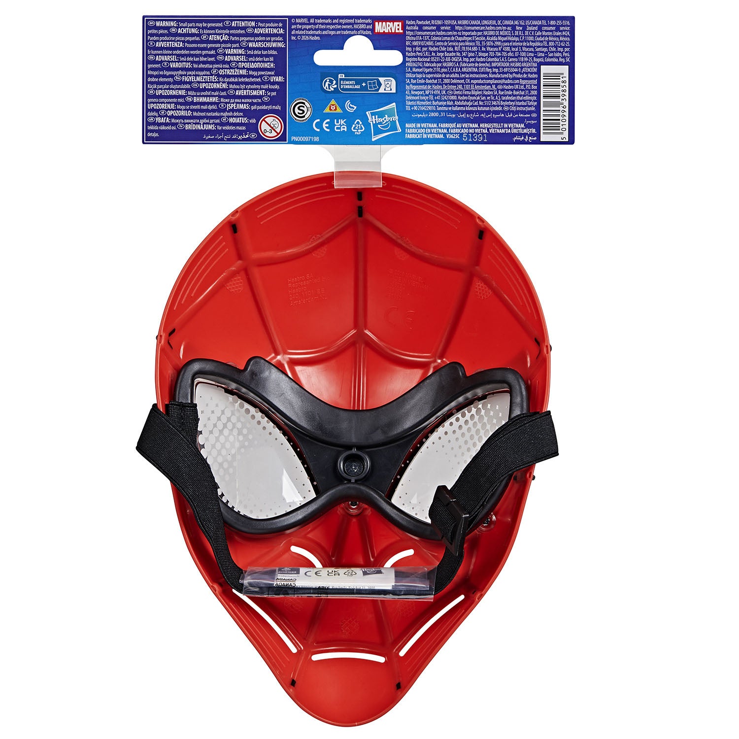 Marvel Spider-Man hjältemask för barn