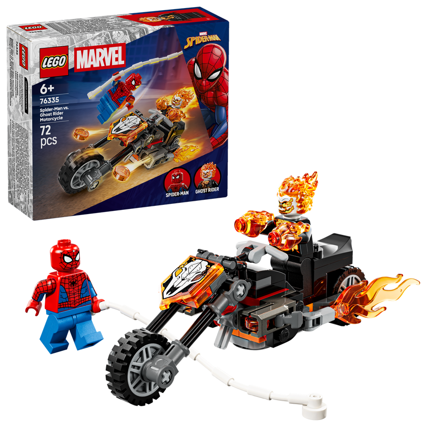 LEGO® | Marvel Spider-Man mot Ghost Rider på motorcykel 76335