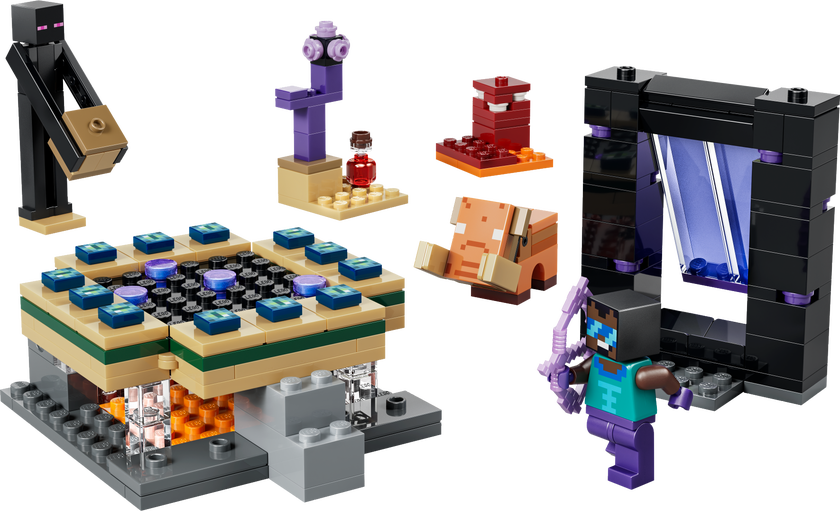 LEGO® Minecraft® Resa med Nether- och End-portal Leksak för spelare 21584