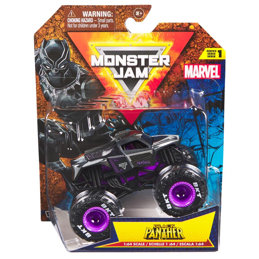 Monster Jam 1:64 Marvel Single - Black Panther
