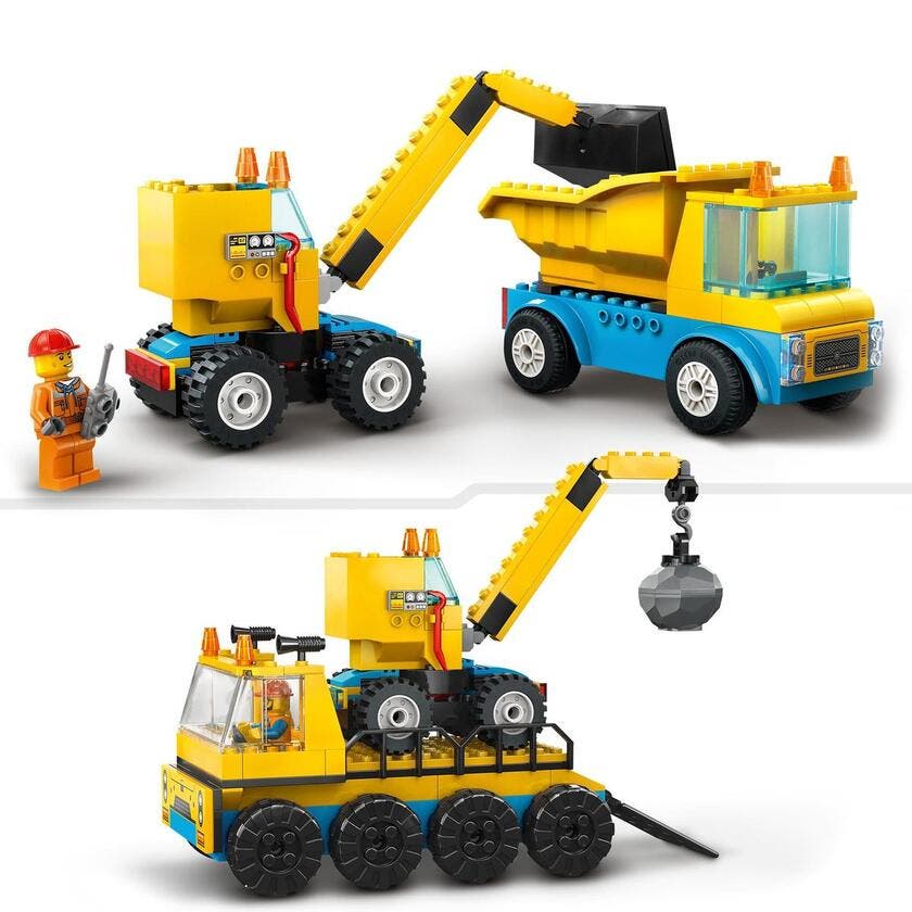 LEGO City 60391, Byggfordon och kran med rivningskula