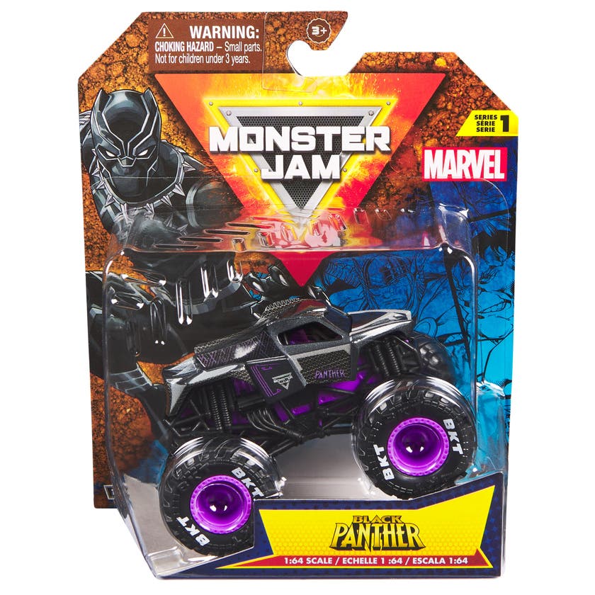 Monster Jam 1:64 Marvel Single - Black Panther