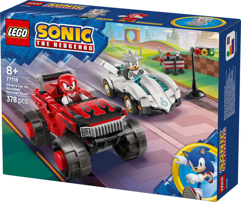LEGO® Sonic the Hedgehog™ Silvers bil mot Knuckles monstertruck 77118