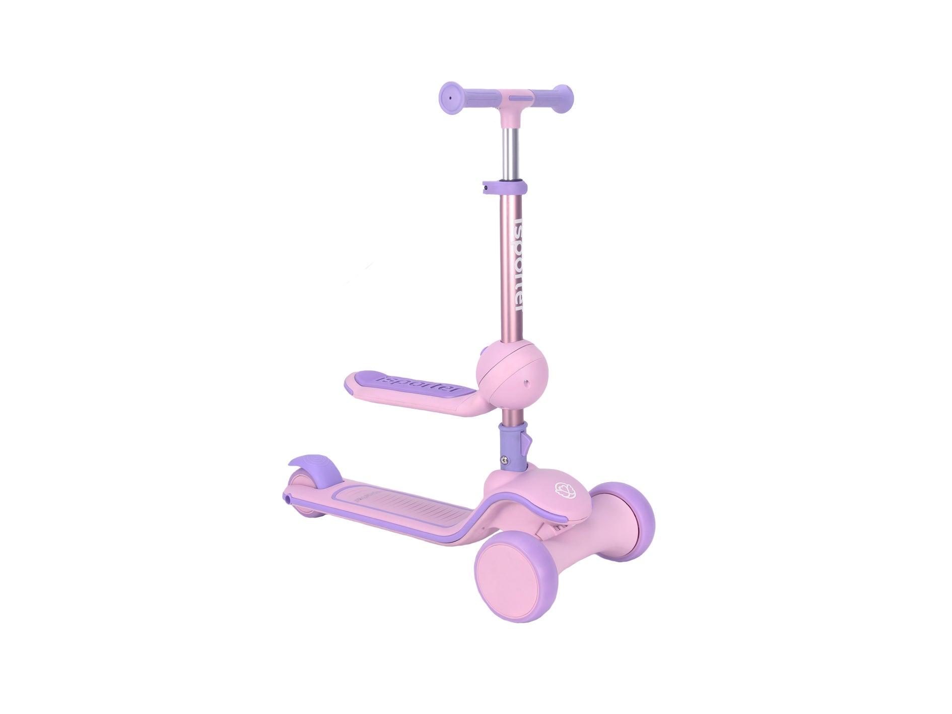 Skills - Scooter med sittdel rosa