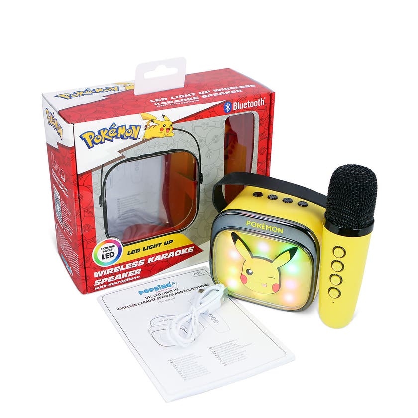 Pokémon Karaokehögtalare Pikachu LED-mikrofon