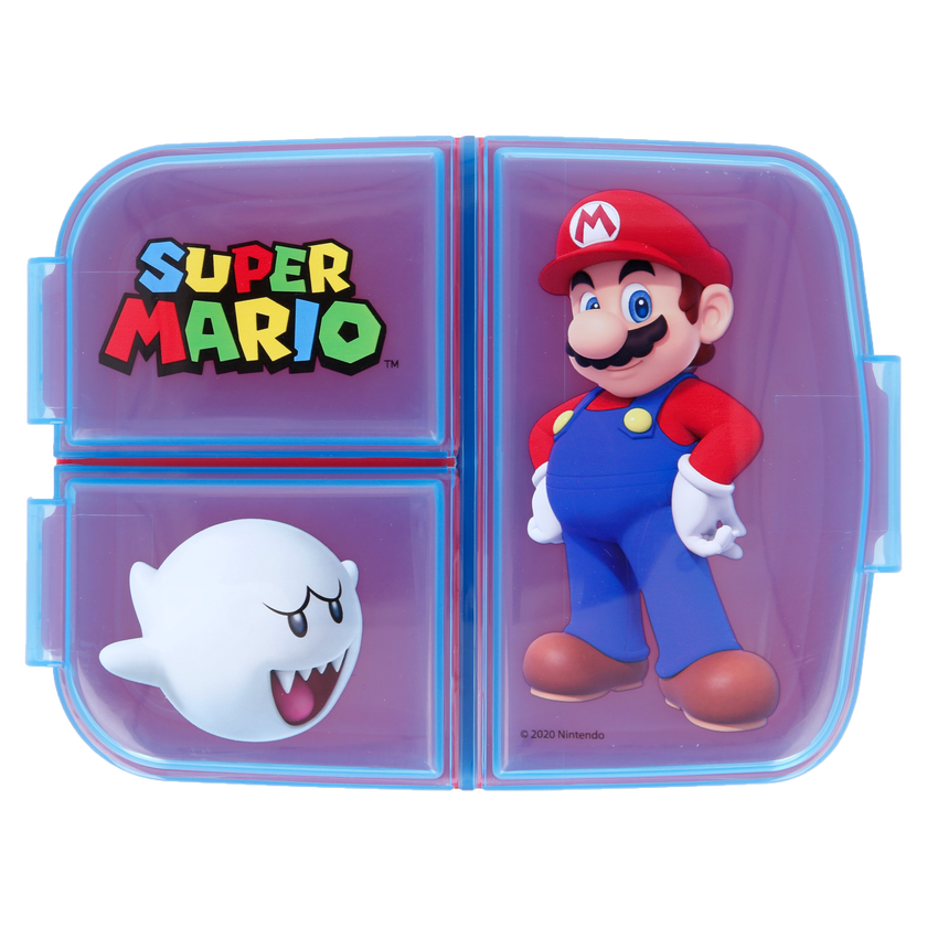 SUPER MARIO, Lunchlåda med flera fack, 18x13 cm