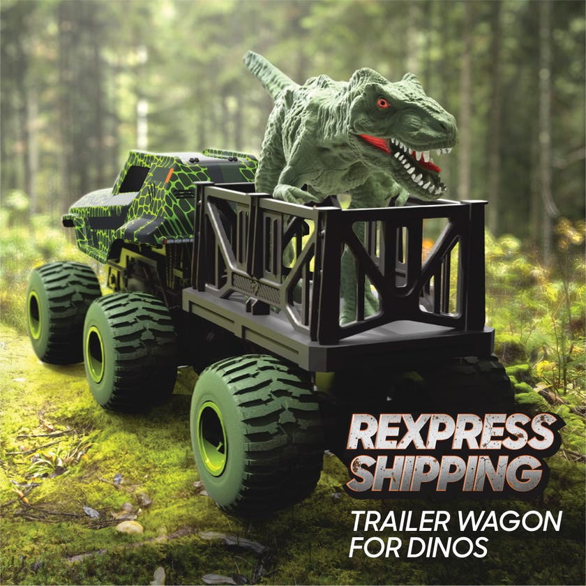 Sharper Image Rex Recon RC-lastbil med dinosaurie