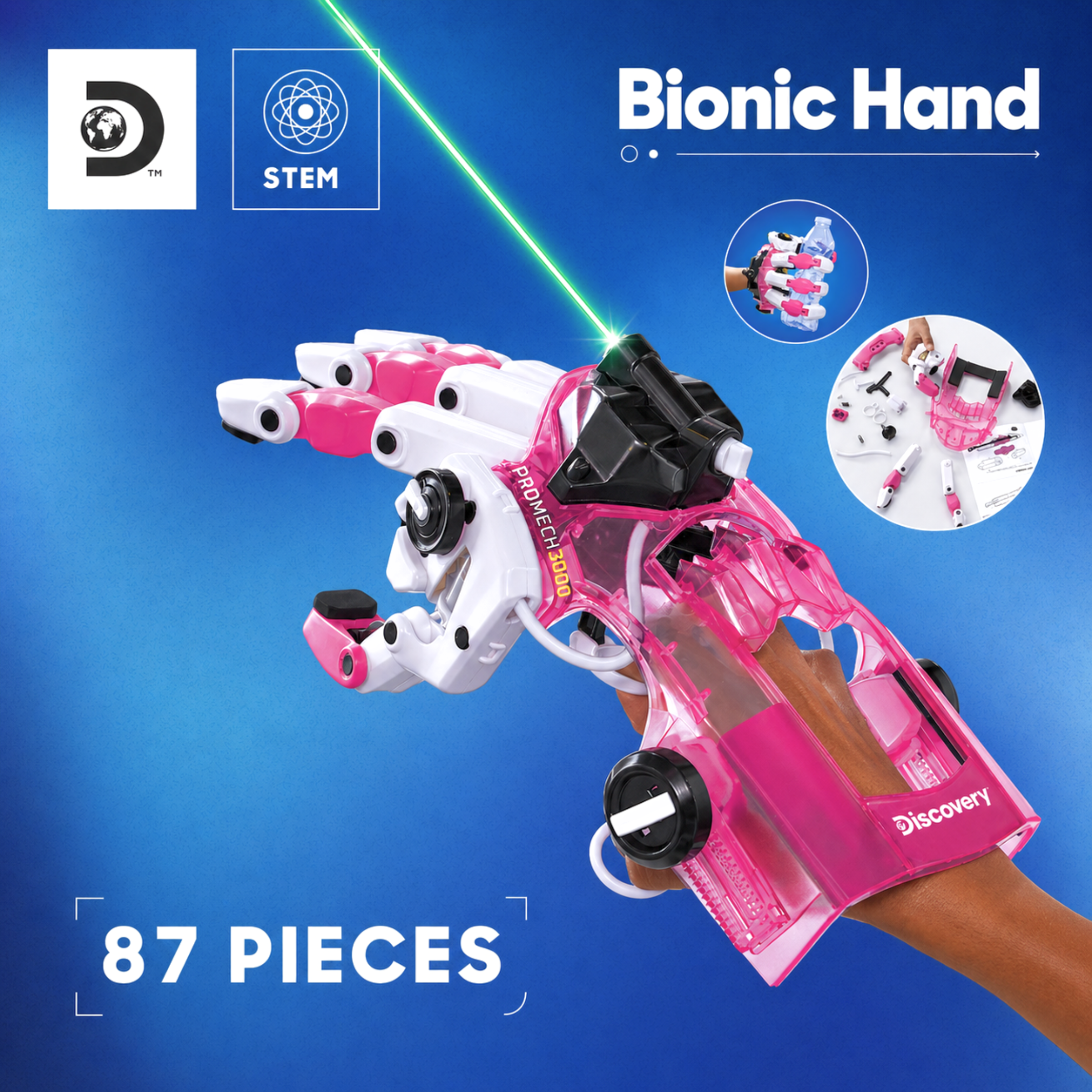 Discovery Hydraulisk Robothand Pink
