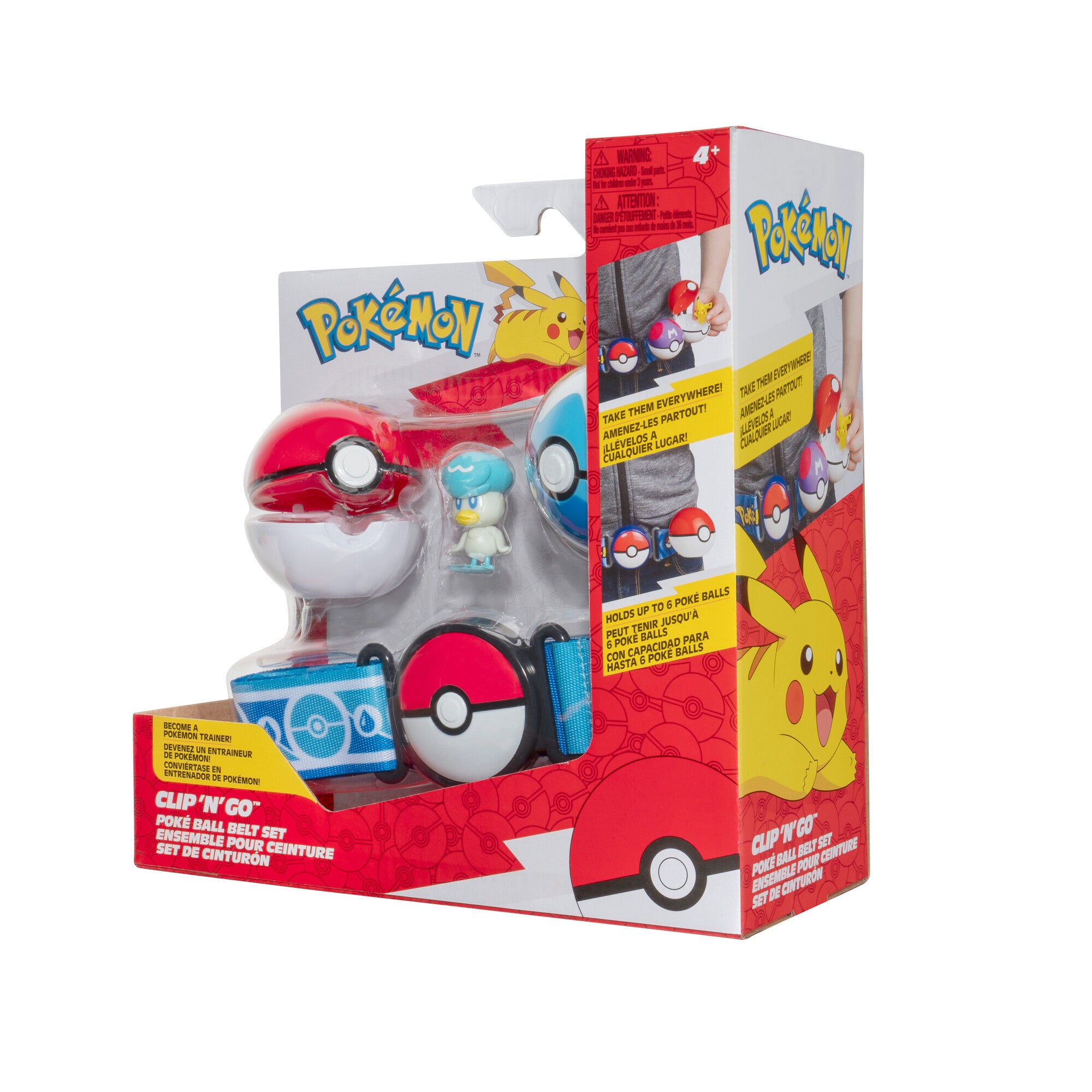 Pokemon, Clip 'N' Go Poke Ball Belt Set Pikachu