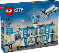 LEGO® City Flygplats med flygplan – Lekset med flygplatsmodell – 60502