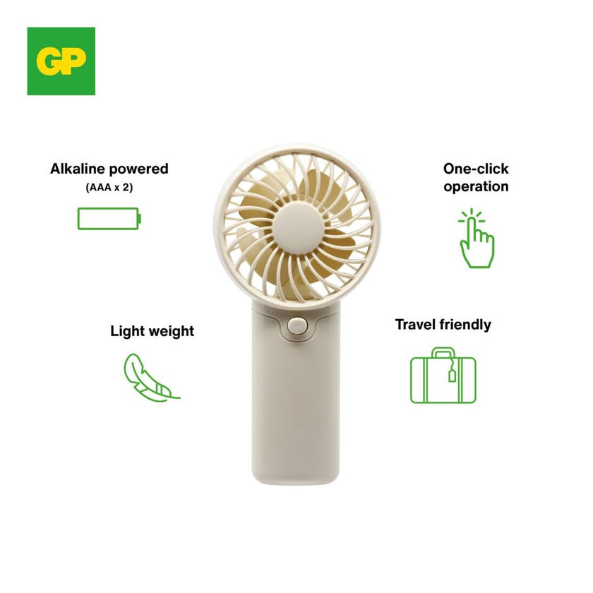 GP Fläkt + 12xAA + 12xAAA batterier