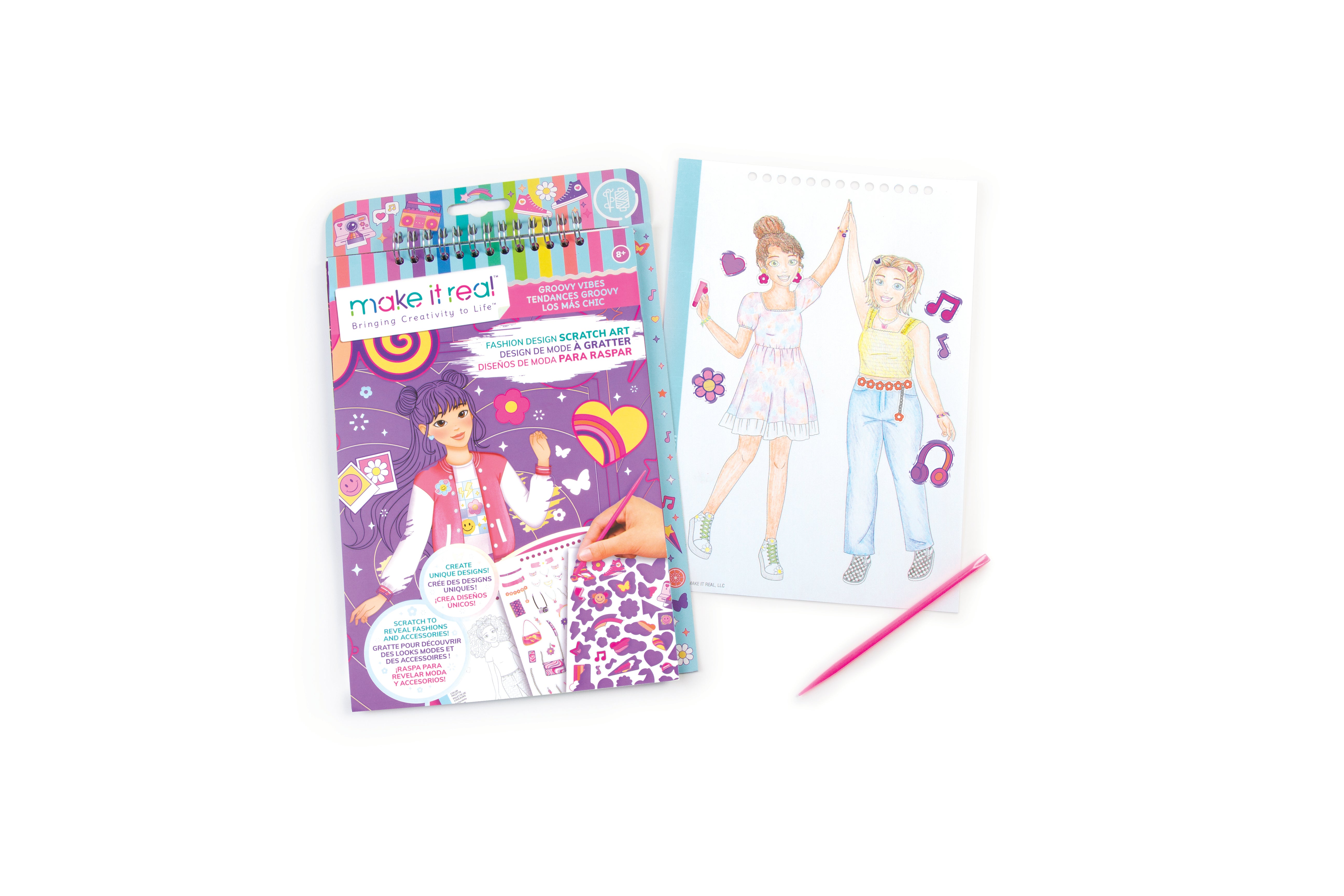 Make it Real, Fashion Design Scratch Art: Good Vibes