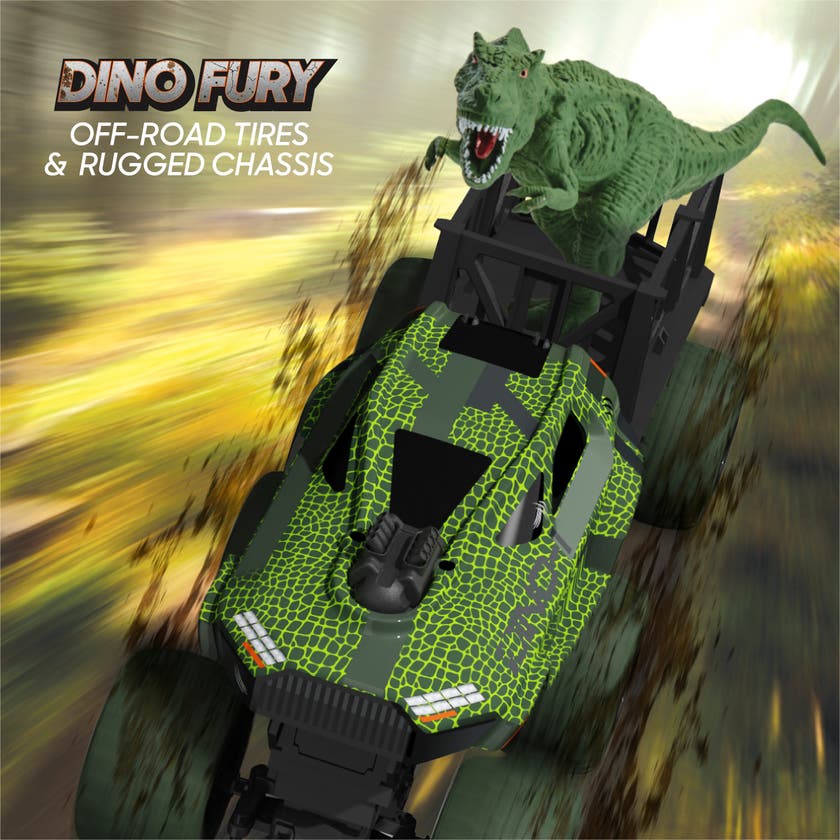 Sharper Image Rex Recon RC-lastbil med dinosaurie