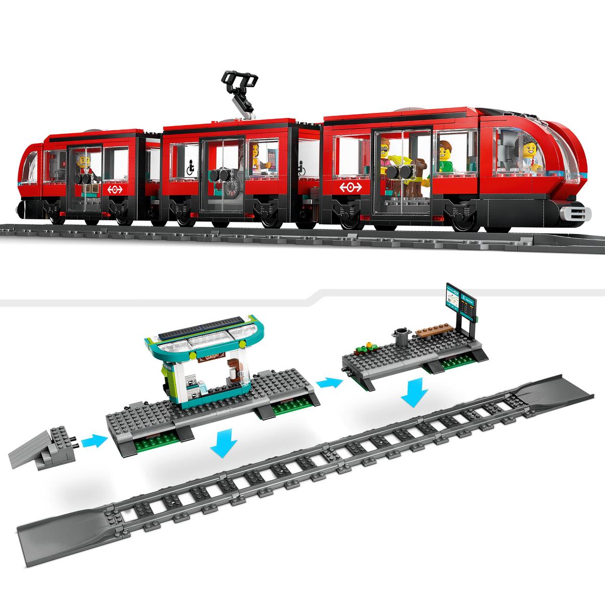 LEGO City 60423, Spårvagn och station
