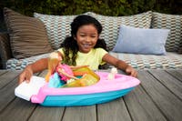Barbie Båt med Docka, Hundvalp och Tillbehör