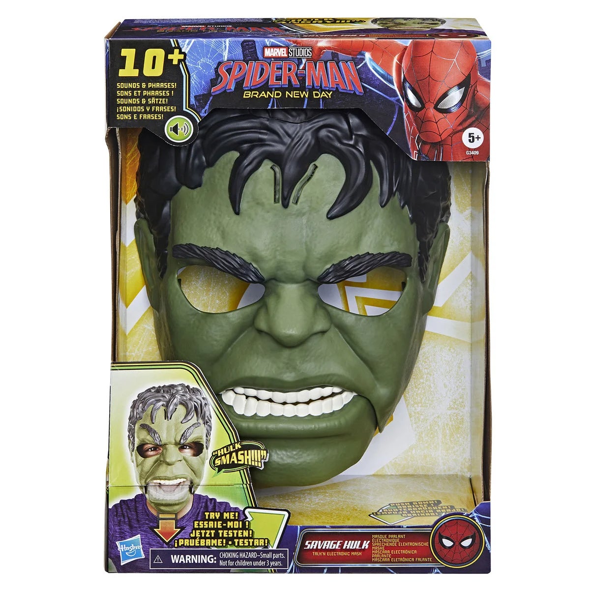 Spiderman Raging Hulk-mask