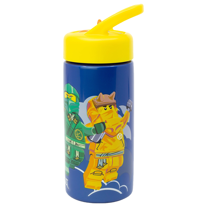 LEGO NINJAGO, Vattenflaska med sugrör, 420ml