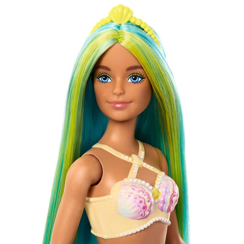 Barbie Mermaid - Blått/Grönt Hår