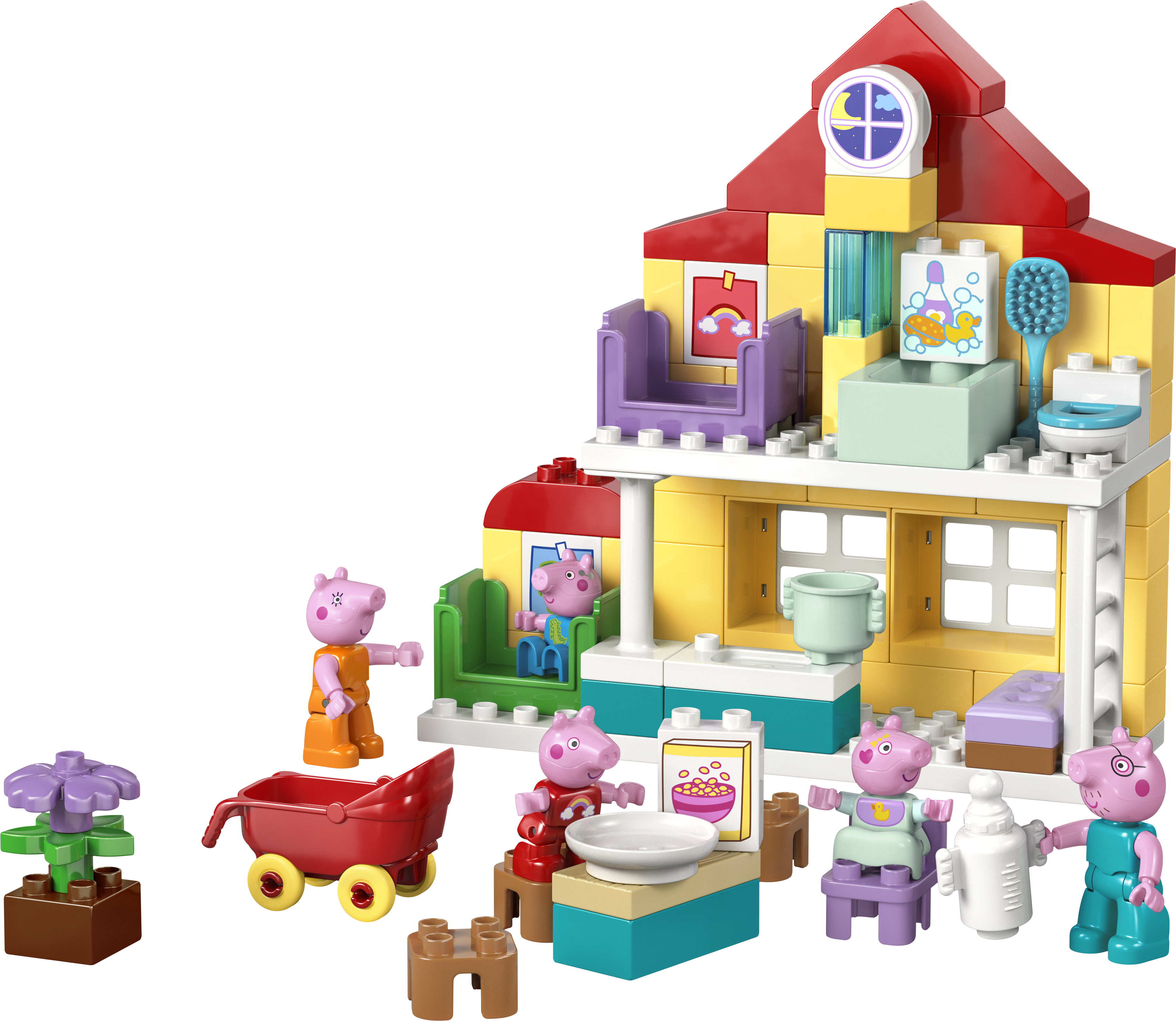 LEGO® DUPLO® Greta Gris Familjevilla Byggset med 5 figurer av hela Greta Gris familj – 10467