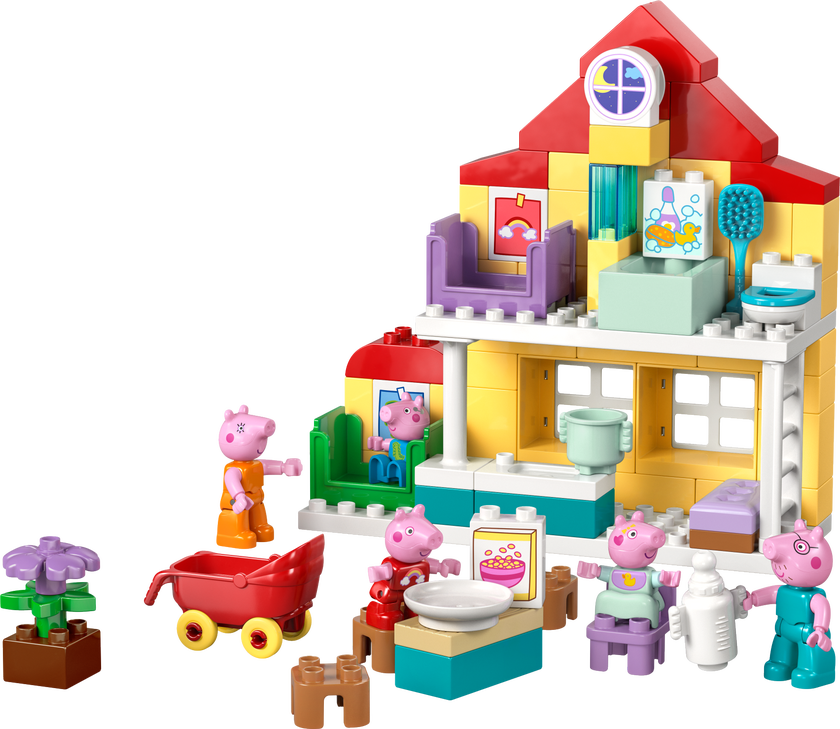 LEGO® DUPLO® Greta Gris Familjevilla Byggset med 5 figurer av hela Greta Gris familj – 10467