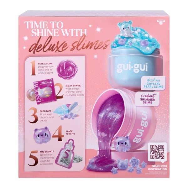 GUI GUI Deluxe 2-pack – slime med dofter och överraskningar