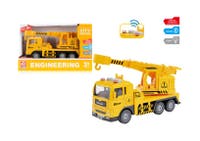Rapid Speed - Lastbil med förarhytt och lyftkran gul ljud &