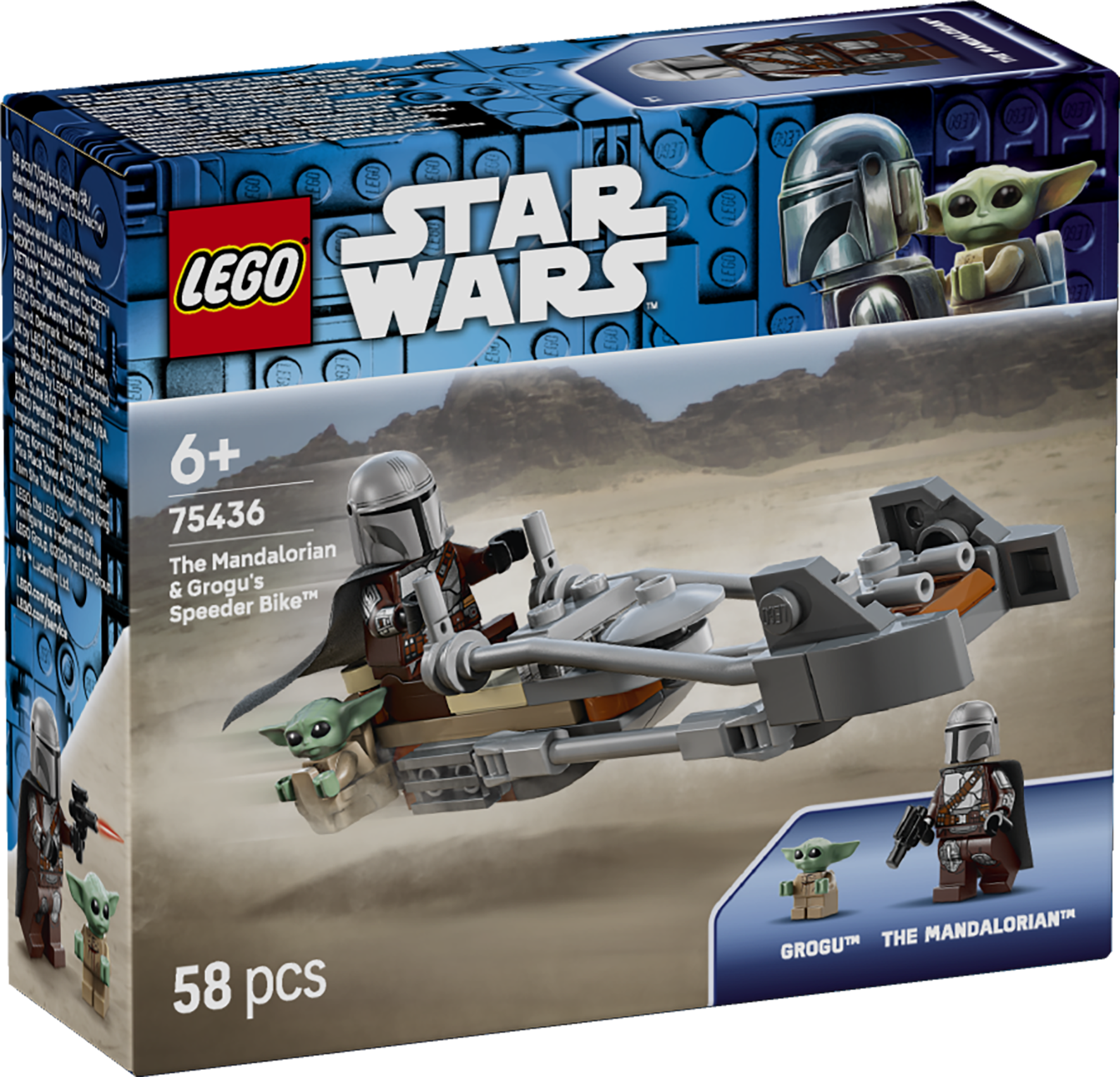 LEGO® Star Wars™ The Mandalorian & Grogu’s Speeder Bike™ 75436