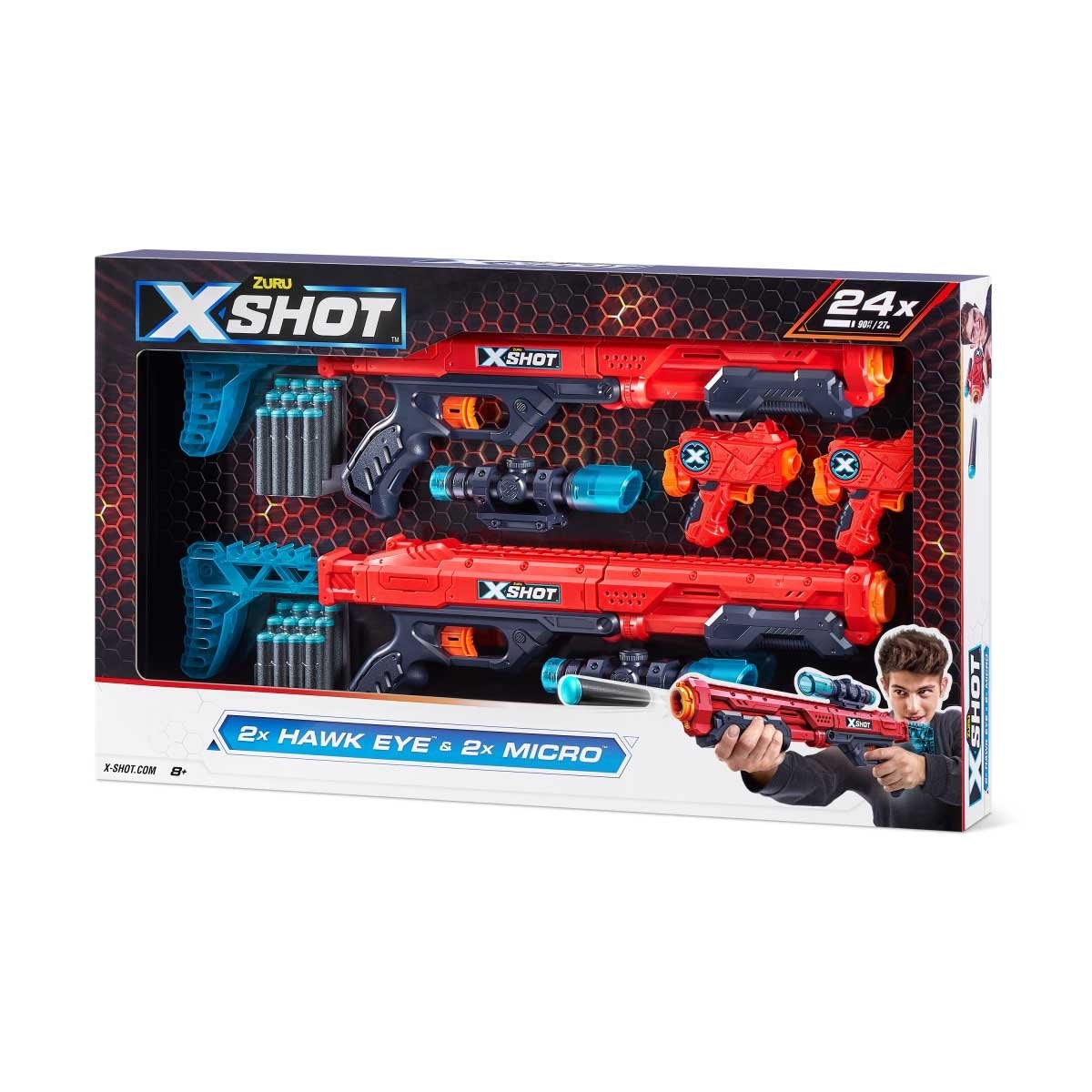 X-Shot, Excel Combo Two Hawk Eye & Two Micro