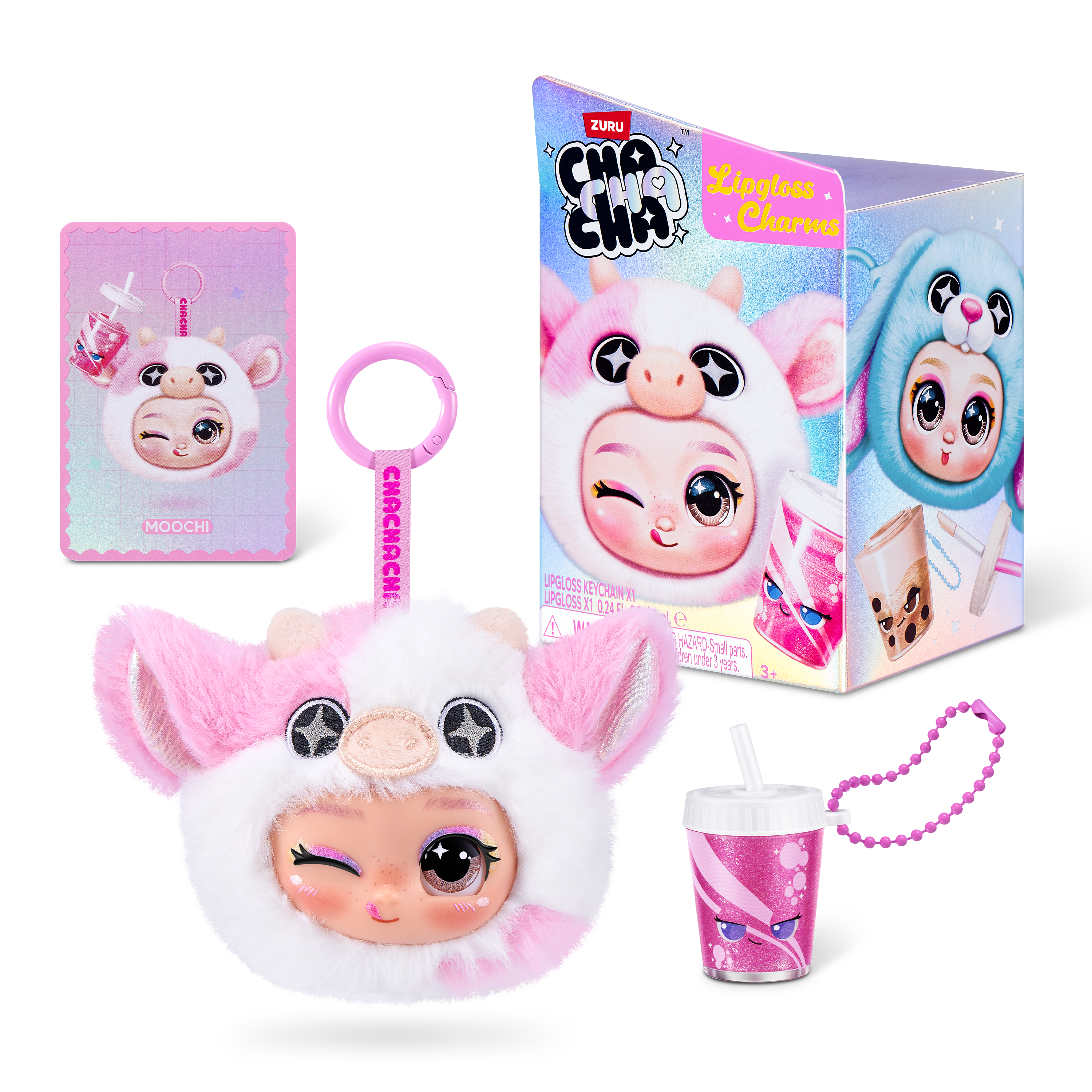 Cha Cha Cha Character Lipgloss Nyckelring