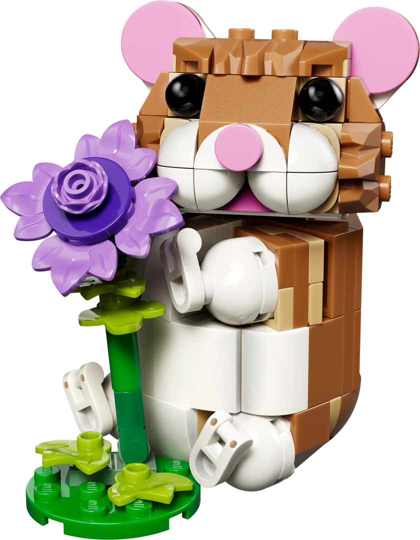 LEGO® Creator 3-i-1 Söt hamster med blomma Leksak 31376