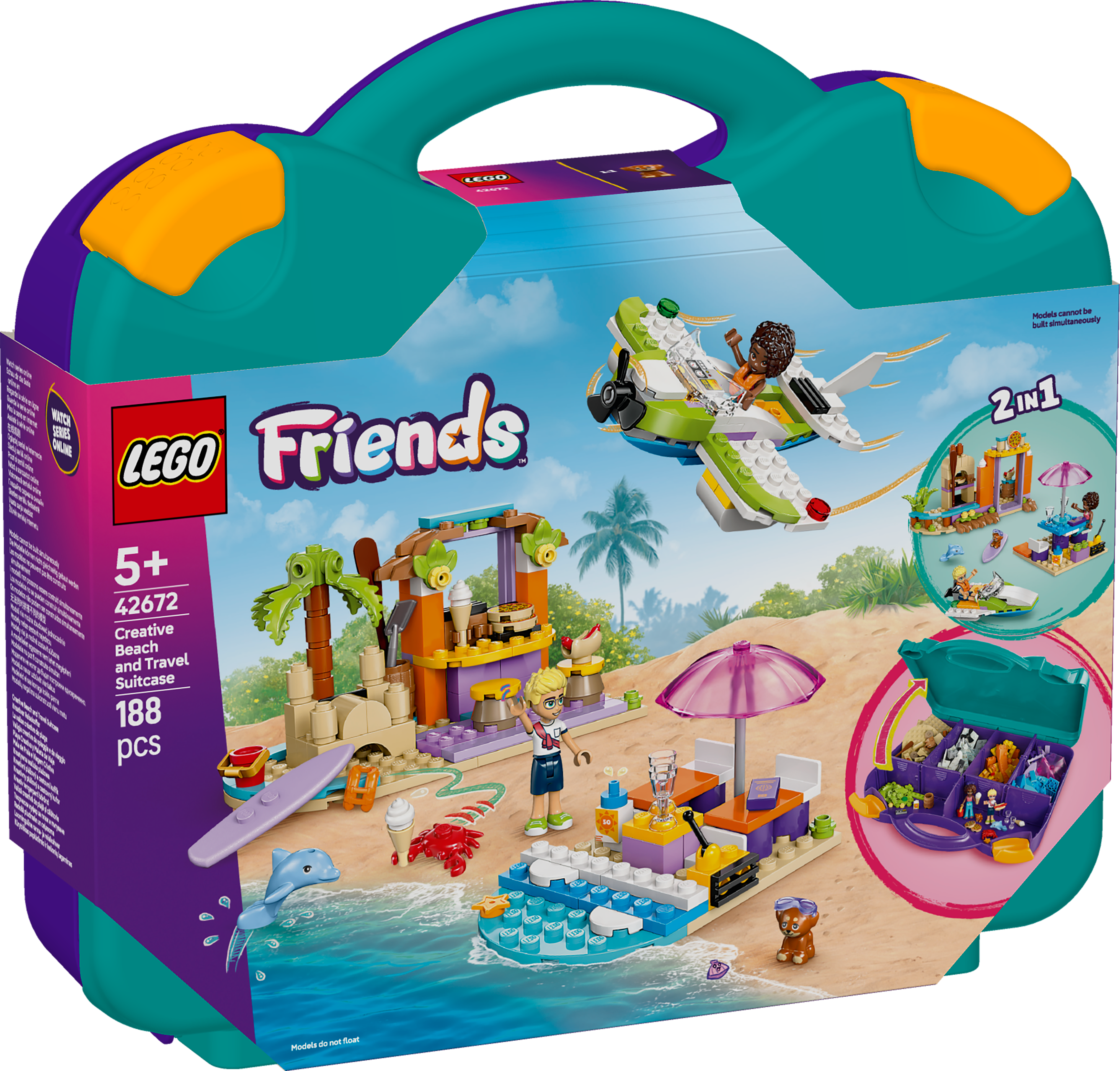 LEGO Friends 42672, Kreativ strand och resväska