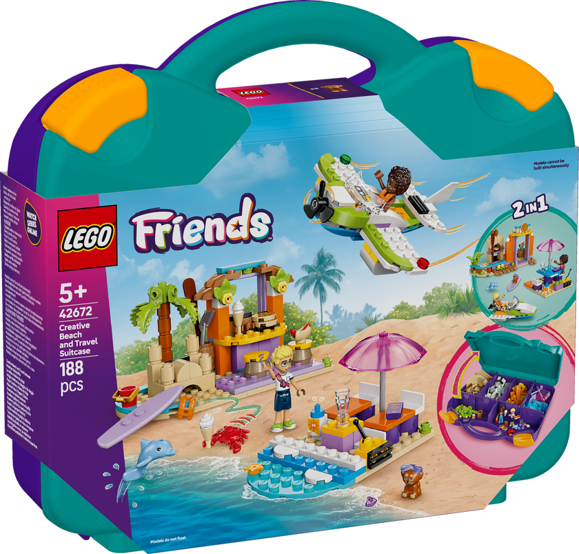 LEGO Friends 42672, Kreativ strand och resväska