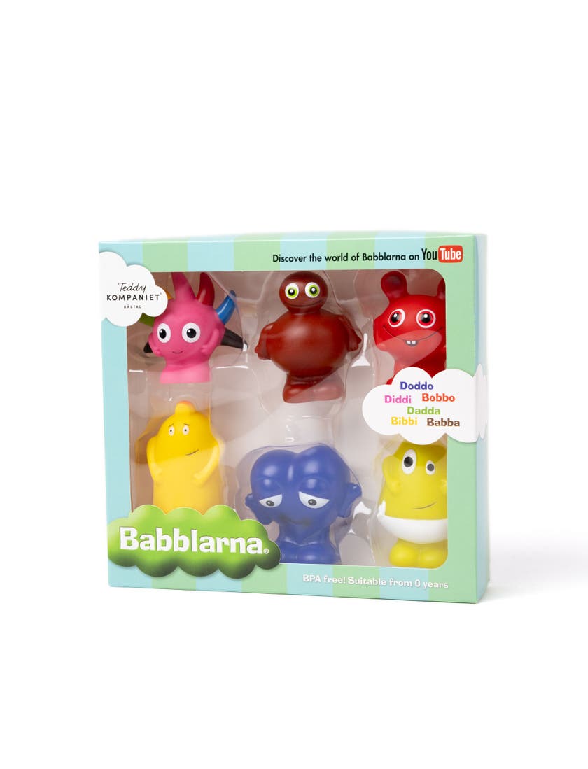 Teddykompaniet, Babblarna- Plastfigurer, BD Mix, 6 ol.