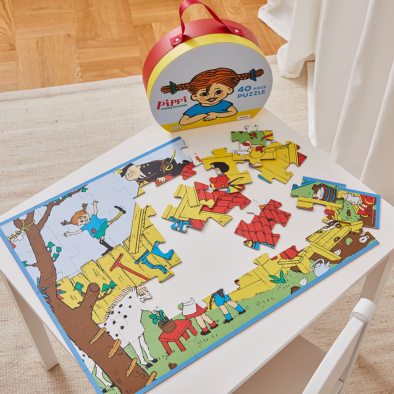 Pippi Suitcase with puzzle 40 pcs